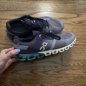 On Running Women's Sneakers in Purple and Teal